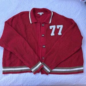 American Eagle Knitted Varsity Cardigan